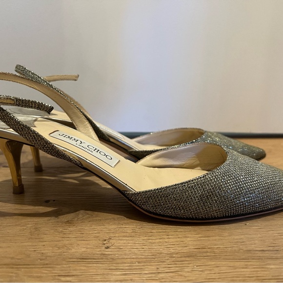 JIMMY CHOO shimmering kitten heels - Picture 6 of 9